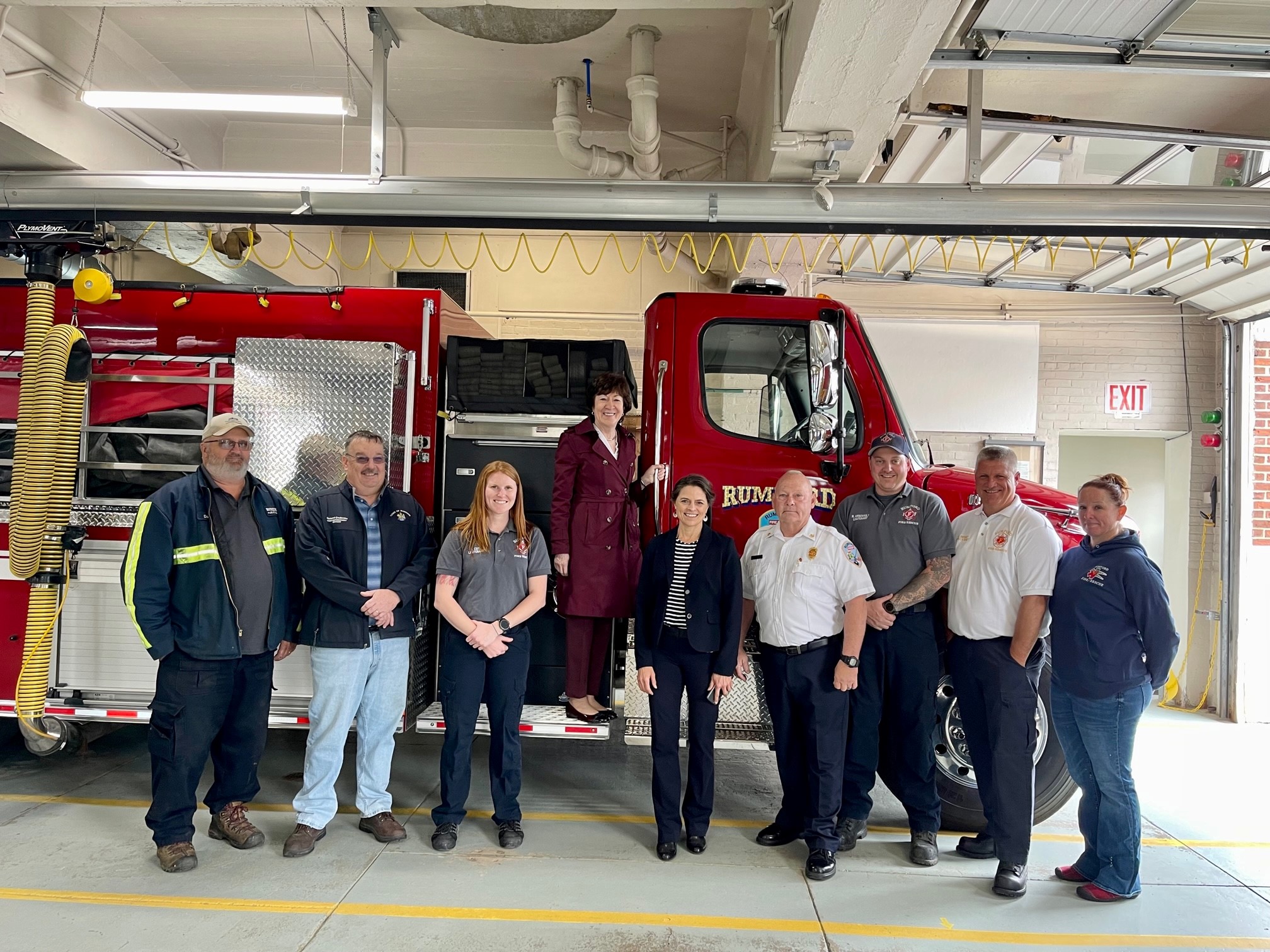Senator Collins Visits Rumford Fire Depa... U.S. Senator Susan Collins